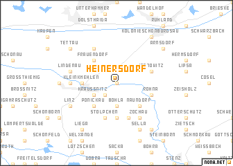 map of Heinersdorf