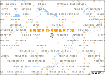 map of Heinreichs bei Weitra