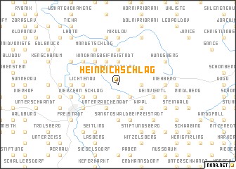 map of Heinrichschlag