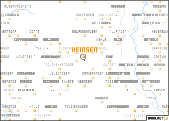 map of Heinsen