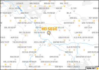 map of Heisede