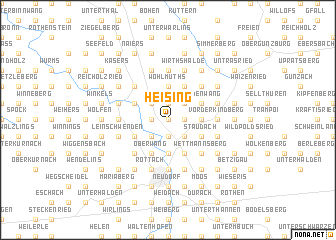 map of Heising