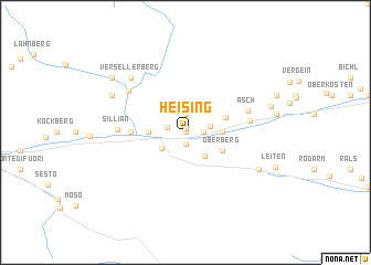 map of Heising