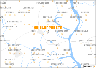 map of Heislerpuszta