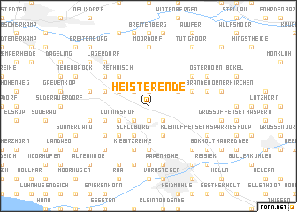 map of Heisterende