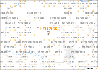 map of Heitzing