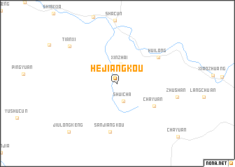 map of Hejiangkou