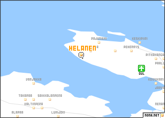 map of Helanen