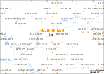 map of Heldrungen