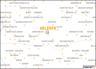 map of Helesfa
