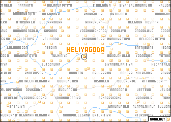 map of Heliyagoda