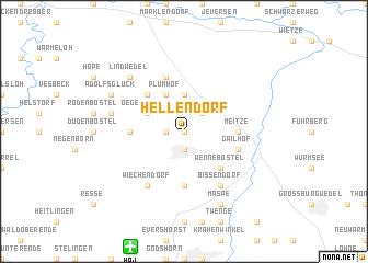 map of Hellendorf