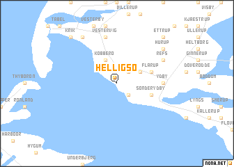 map of Helligsø