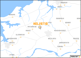 map of Helvetia