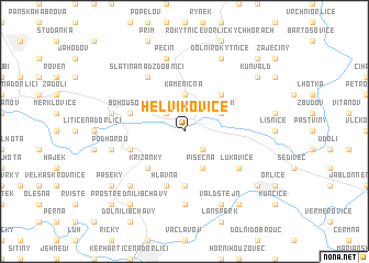map of Helvíkovice