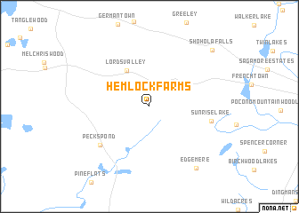 map of Hemlock Farms