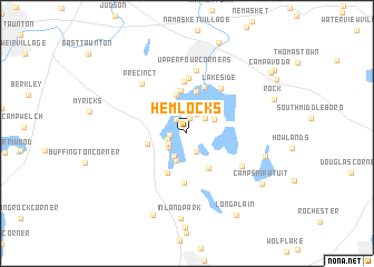 map of Hemlocks