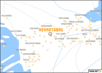 map of Hemmatābād