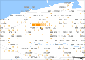 map of Hemmerslev