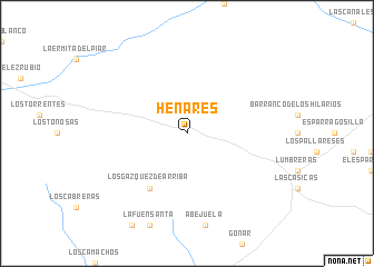 map of Henares