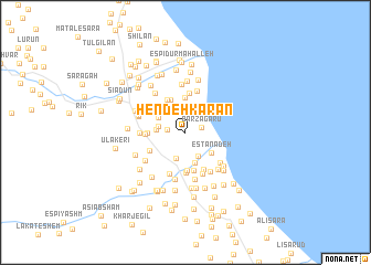 map of Hendeh Karān