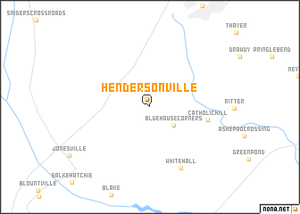 map of Hendersonville