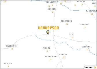 map of Henderson