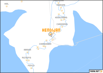 map of Hendījān