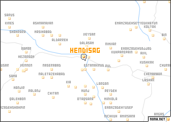 map of Hendī Sag