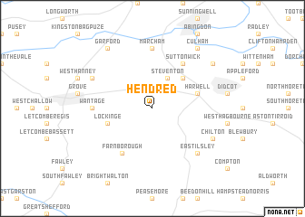map of Hendred