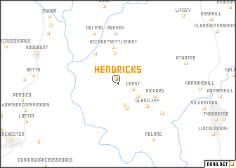 map of Hendricks