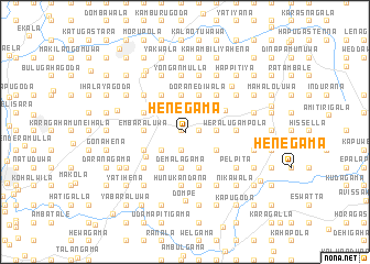 map of Henegama