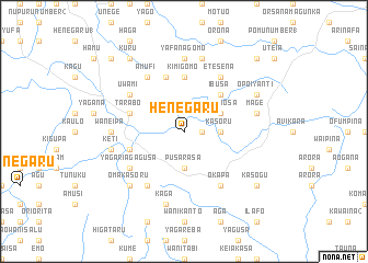 map of Henegaru