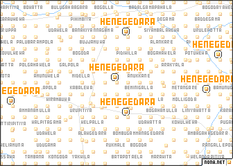 map of Henegedara