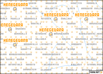 map of Henegedara