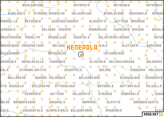 map of Henepola