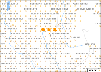 map of Henepola