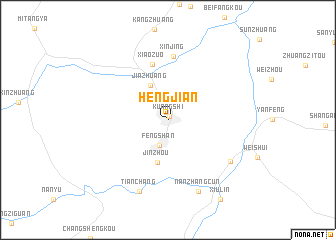 map of Hengjian