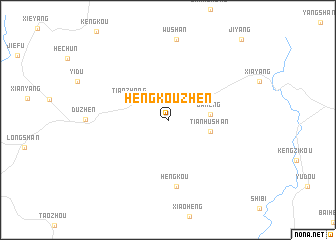 map of Hengkouzhen