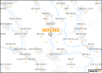 map of Hengoed