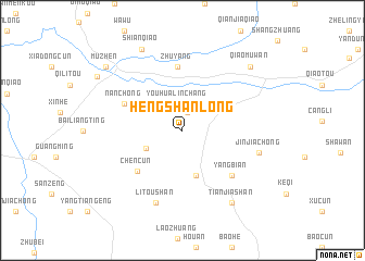 map of Hengshanlong