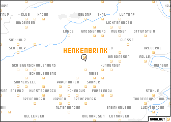 map of Henkenbrink