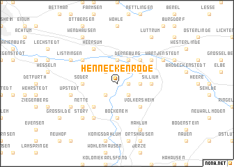 map of Henneckenrode