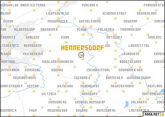 map of Hennersdorf
