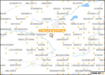 map of Hennersdorf
