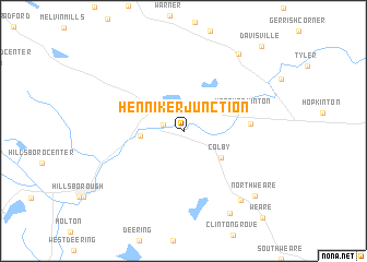 map of Henniker Junction