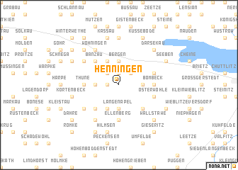 map of Henningen