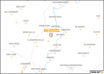 map of Henning