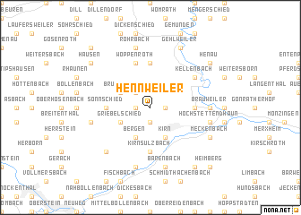 map of Hennweiler