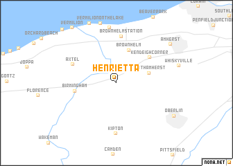 map of Henrietta